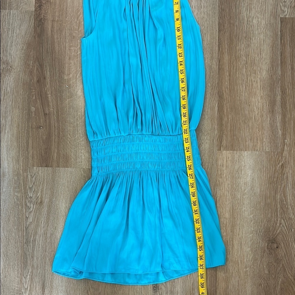 Ramy Brook Summer Sleeveless Turquoise Mini Dress size M - Picture 9 of 10